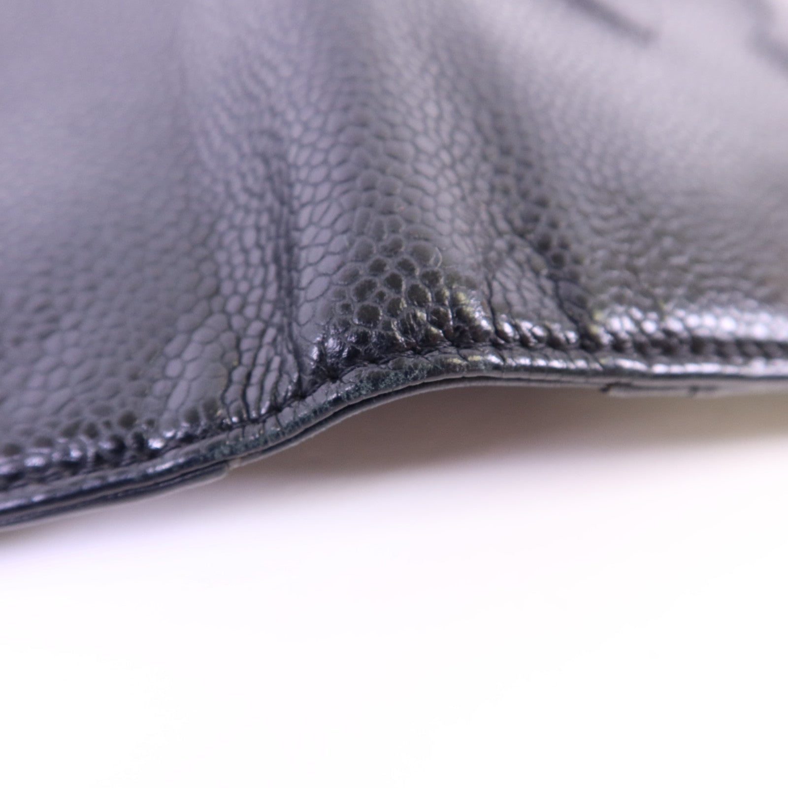 CHANEL 【激減優惠】牛皮皮革Long Bifold Wallet銀扣長錢包