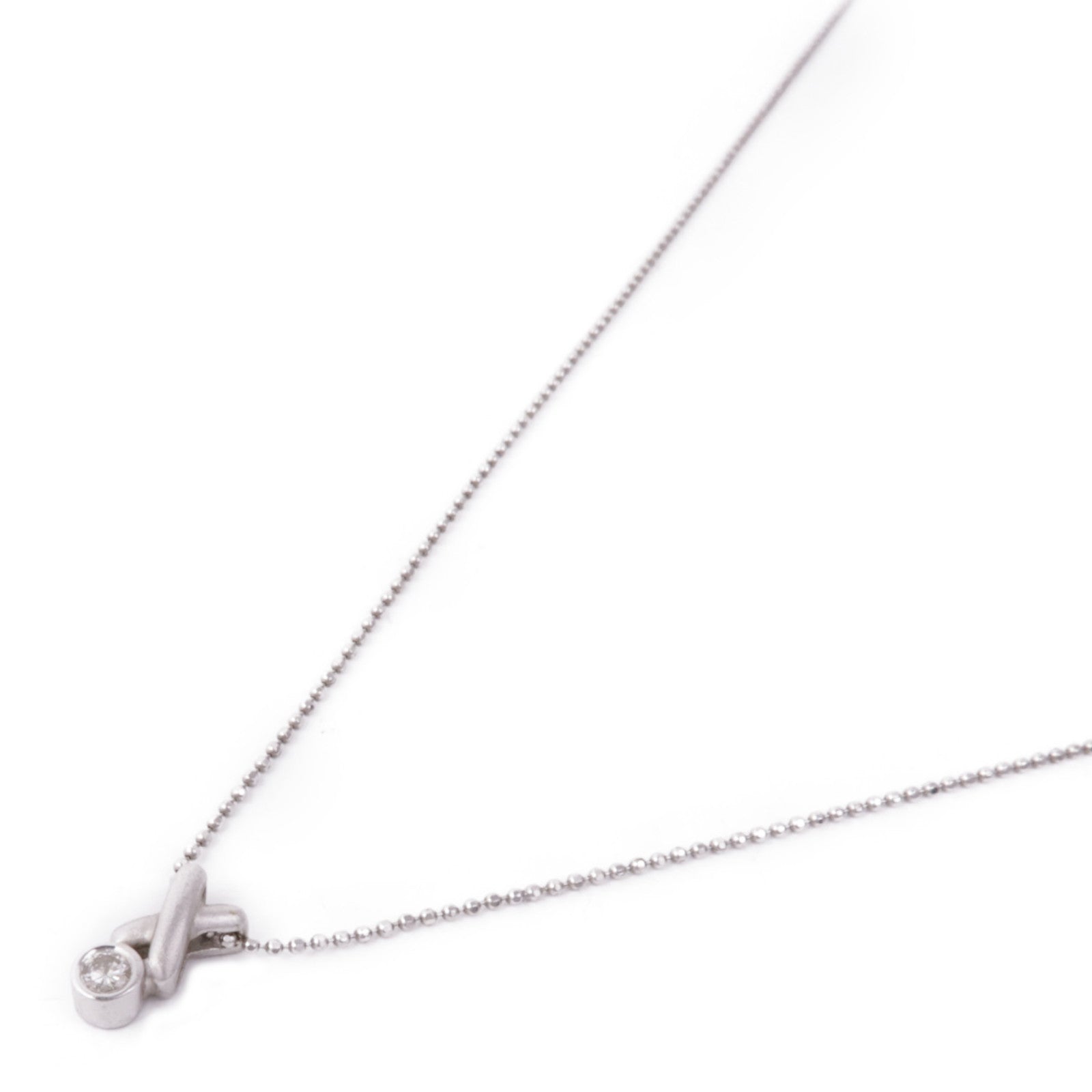 JEWELRY Diamond Necklace 18K White Gold