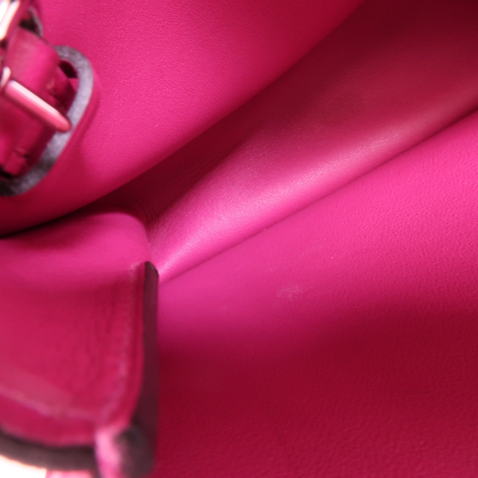 HERMES Swift皮革Mini Halzan手挽肩背兩用袋Rose Purple
