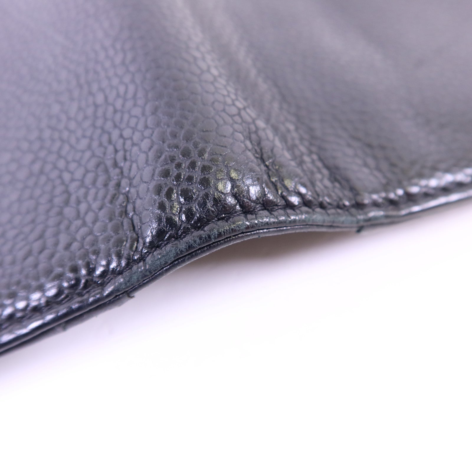 CHANEL 【激減優惠】牛皮皮革Long Bifold Wallet銀扣長錢包