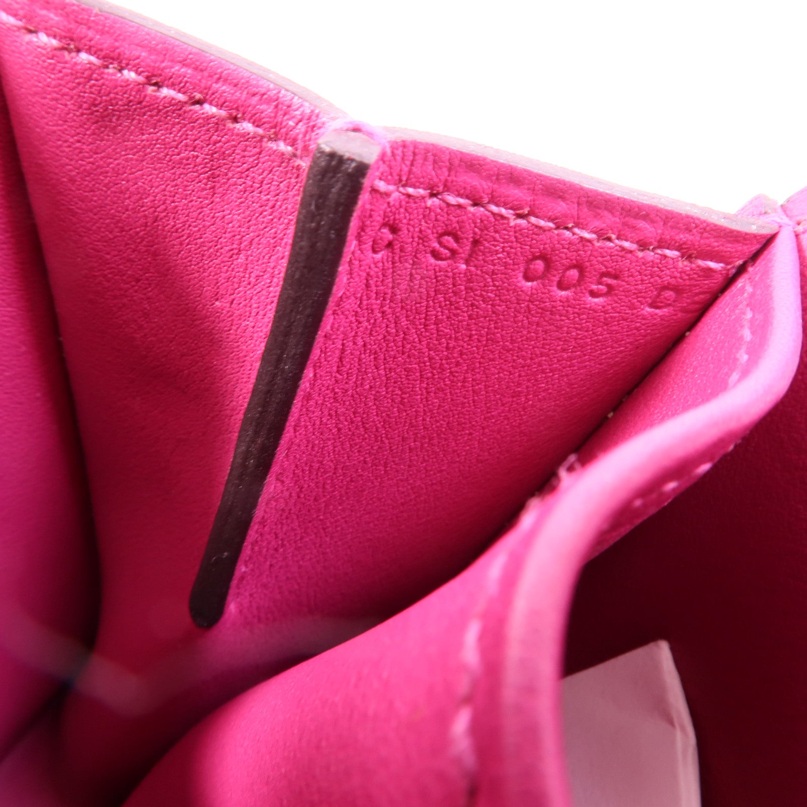 HERMES Swift皮革Mini Halzan手挽肩背兩用袋Rose Purple