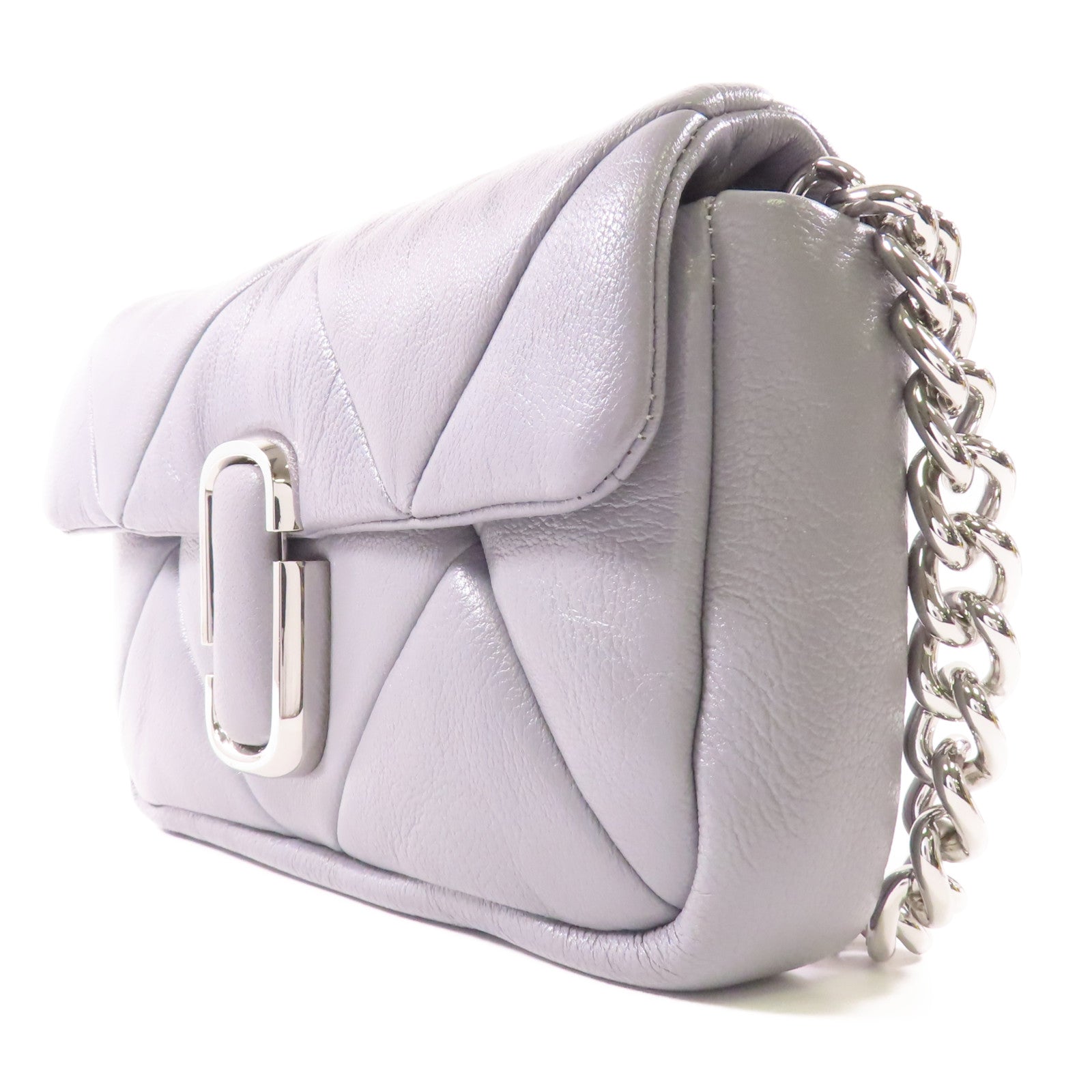 MARC JACOBS 山羊皮革Shoulder Bag銀扣鏈帶肩背袋