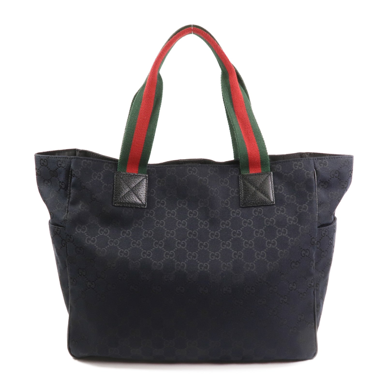GUCCI 帆布Tote Bag銀扣手挽袋