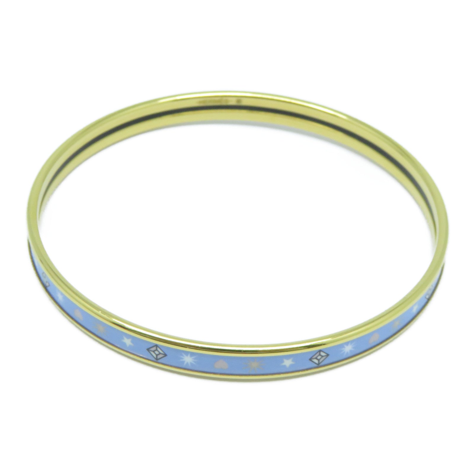 HERMES 【激減優惠】金屬Bangle手鐲藍色