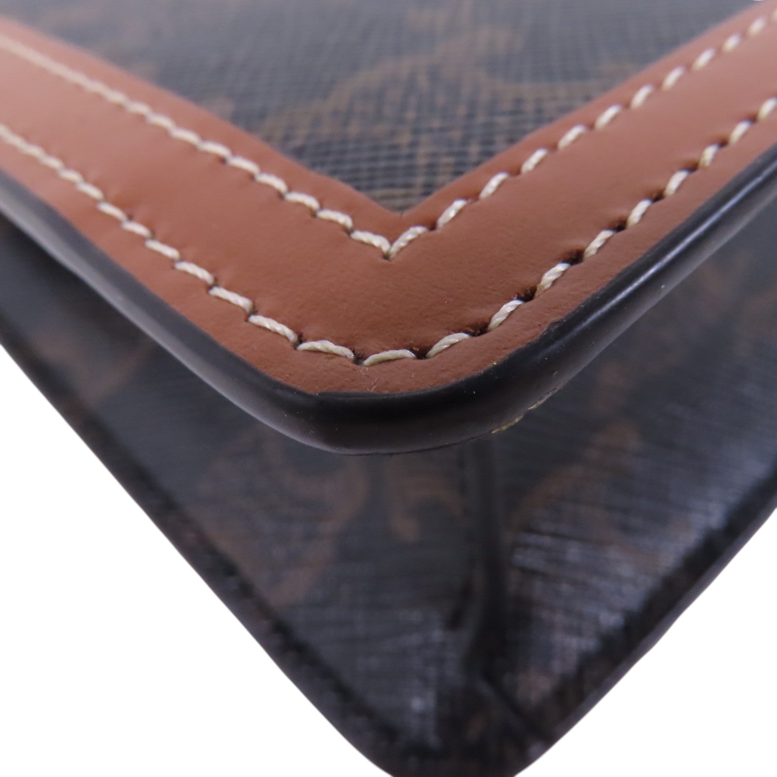 CELINE Triomphe帆布Margo金扣鏈帶肩背袋