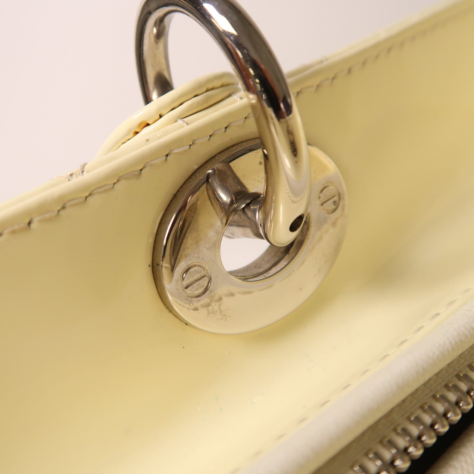 Dior 漆皮皮革Lady Dior Shoulder手挽肩背兩用袋