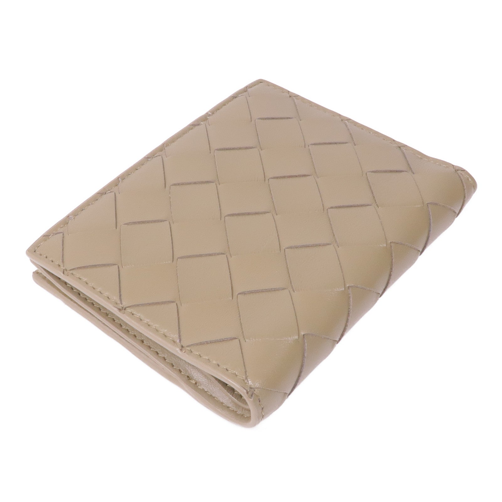 BOTTEGA VENETA 織紋皮革Bi-Fold Wallet金扣錢包