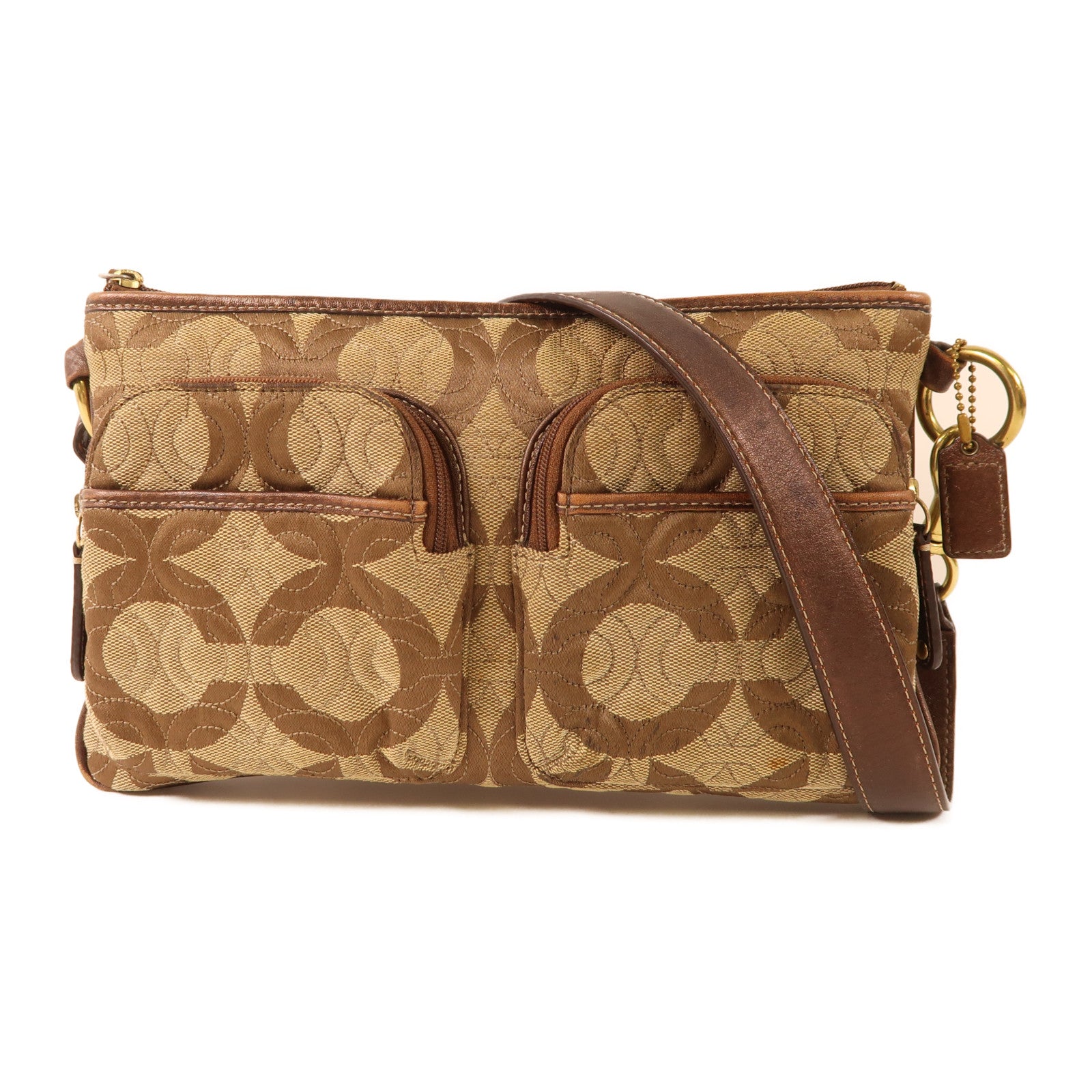 COACH 帆布Waist Bag金扣腰包