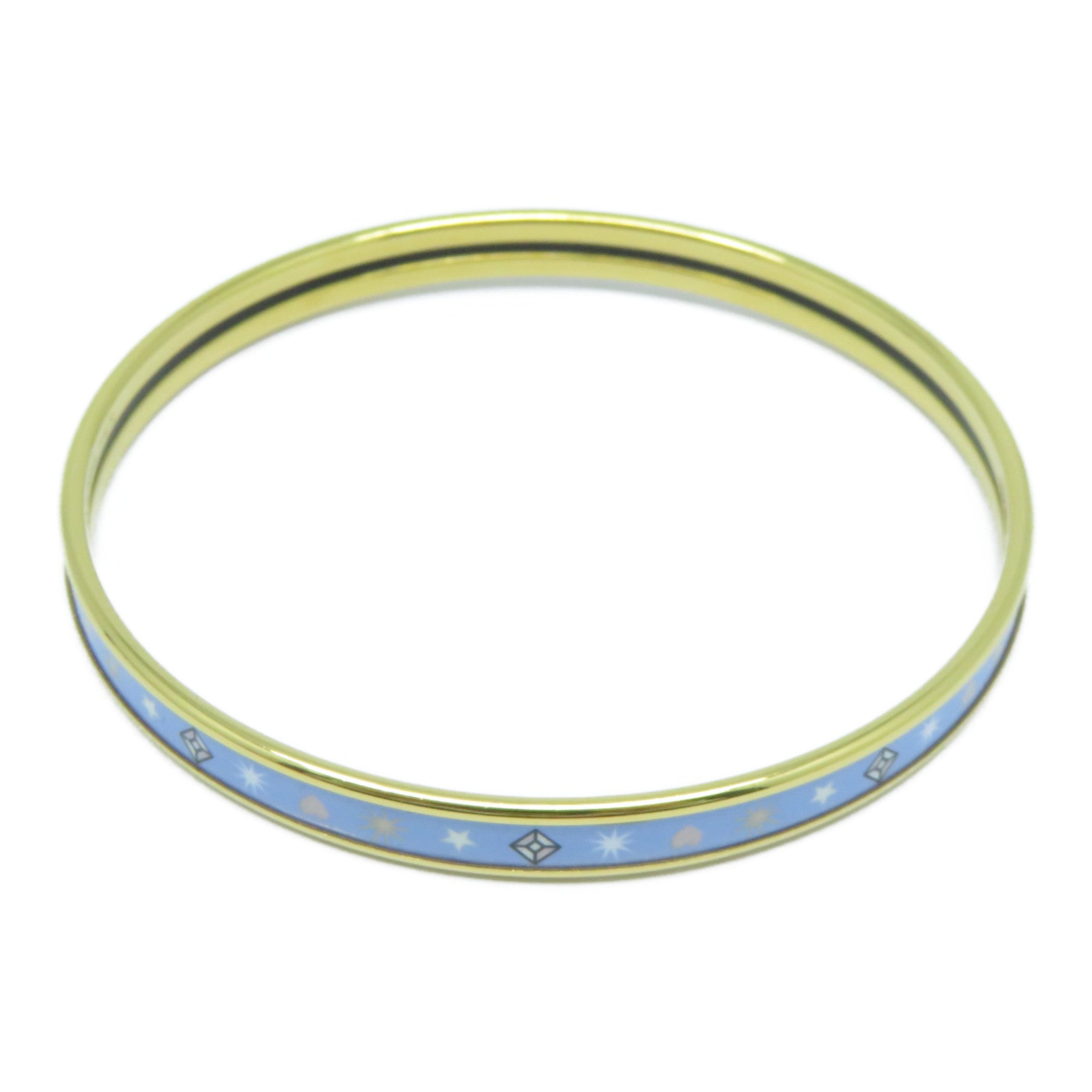 HERMES 【激減優惠】金屬Bangle手鐲藍色