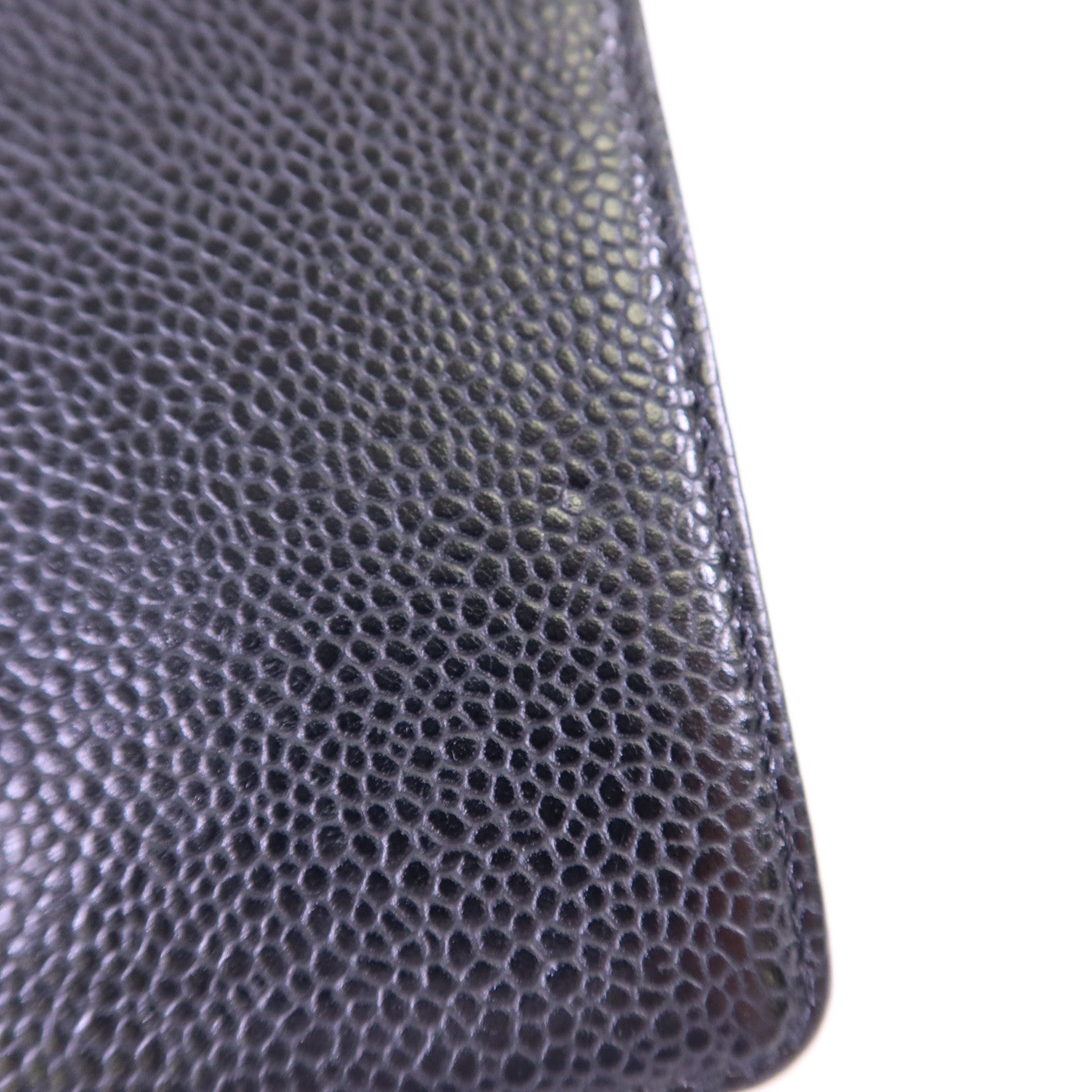 CHANEL 【激減優惠】牛皮皮革Long Bifold Wallet銀扣長錢包