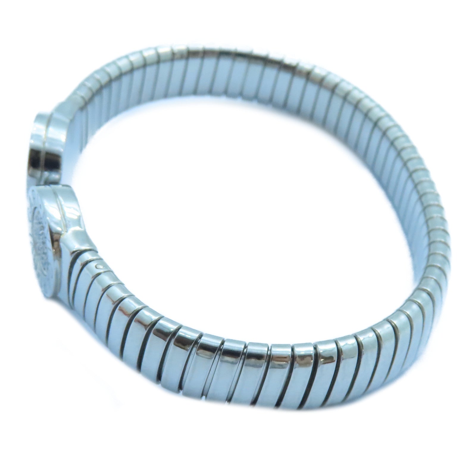 BVLGARI 不鏽鋼/鑽石Bvlgari Bvlgari Tubogas Diamond Bracelet手鐲