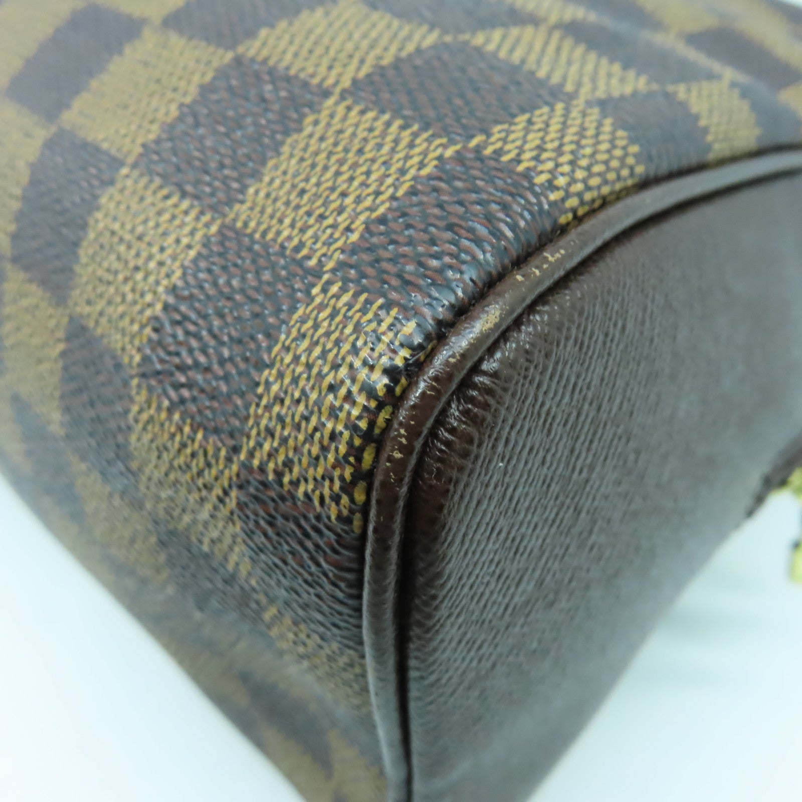 LOUIS VUITTON 【激減優惠】Damier Brera金扣手挽袋啡色