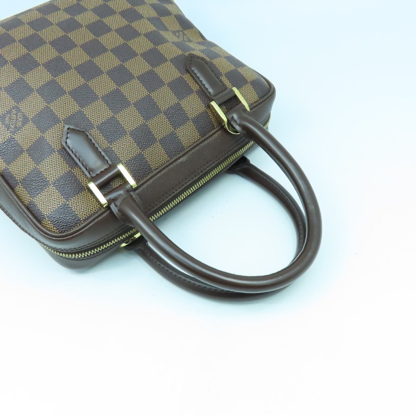 LOUIS VUITTON 【激減優惠】Damier Brera金扣手挽袋啡色