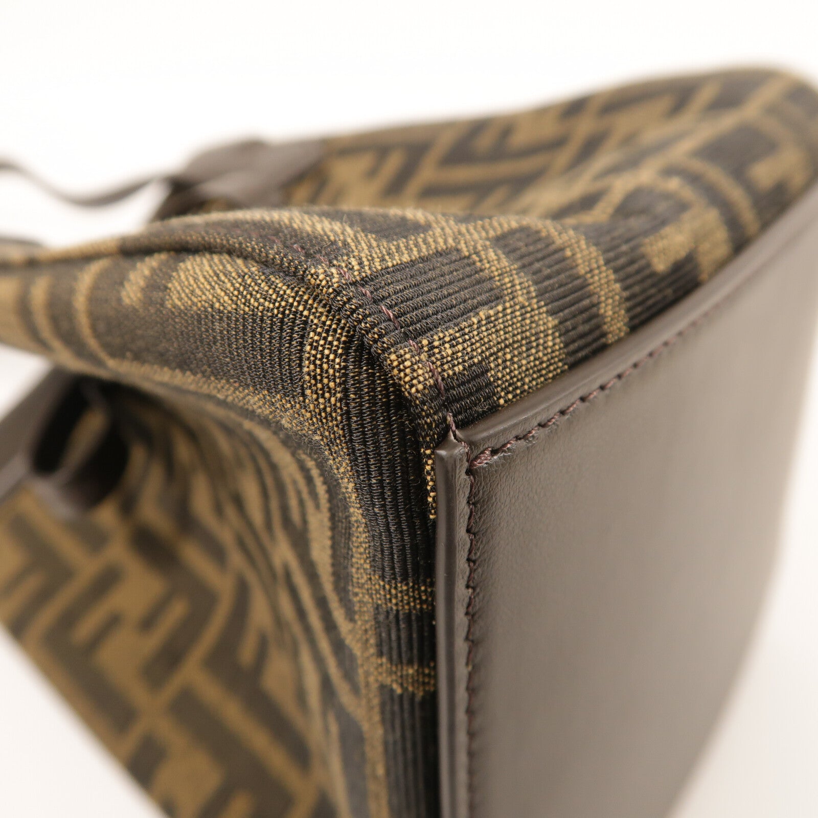 FENDI 帆布Origami Mini FF金扣肩背袋