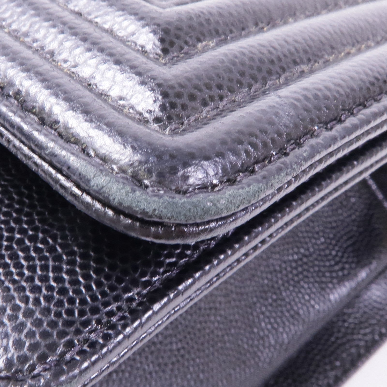 CHANEL 牛皮皮革Boy25金扣鏈帶肩背袋