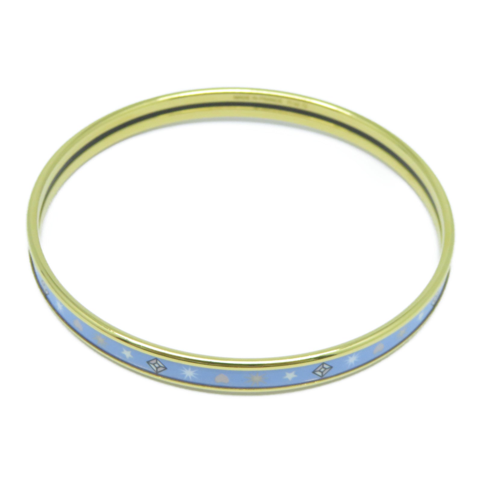 HERMES 【激減優惠】金屬Bangle手鐲藍色