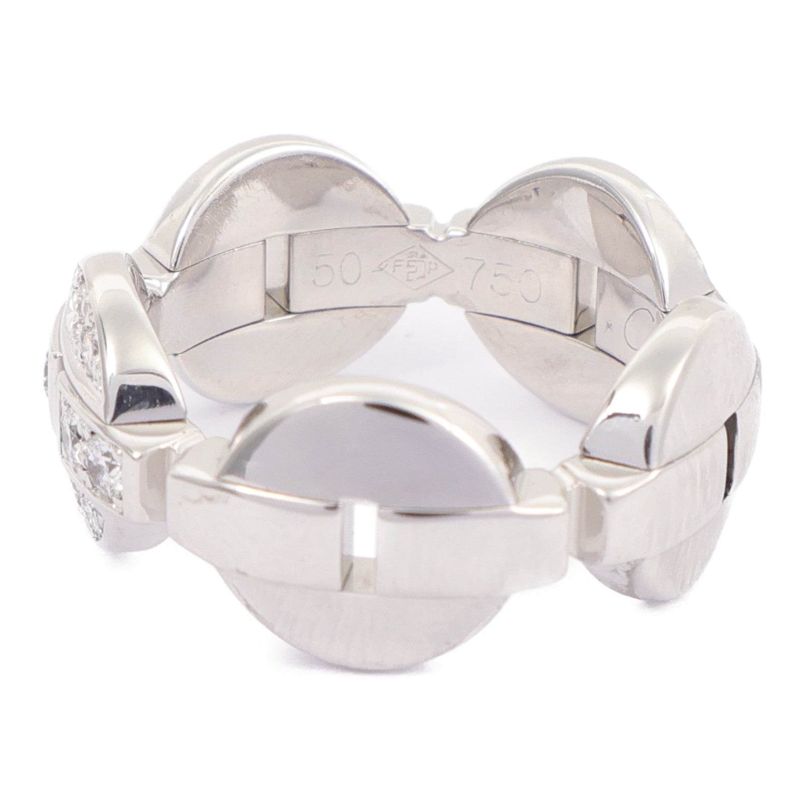 CARTIER 【激減優惠】18K白金Imaria Ring鑽石戒指Cartier#50/US#5.5