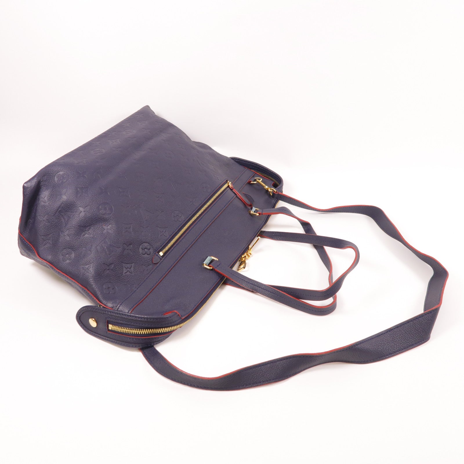 LOUIS VUITTON Monogram Empreinte Boetie金扣手挽肩背兩用袋