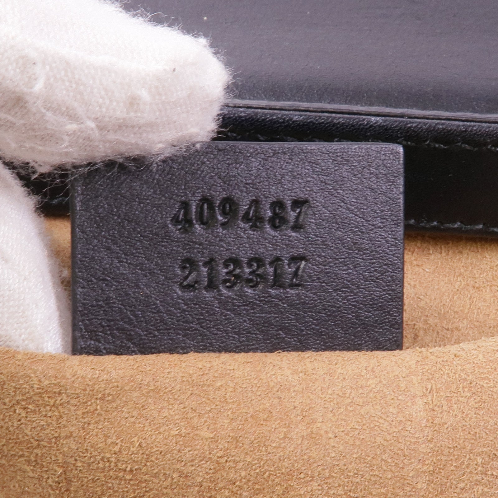 GUCCI 塗層帆布/皮革Padlock Small金扣鏈帶肩背袋