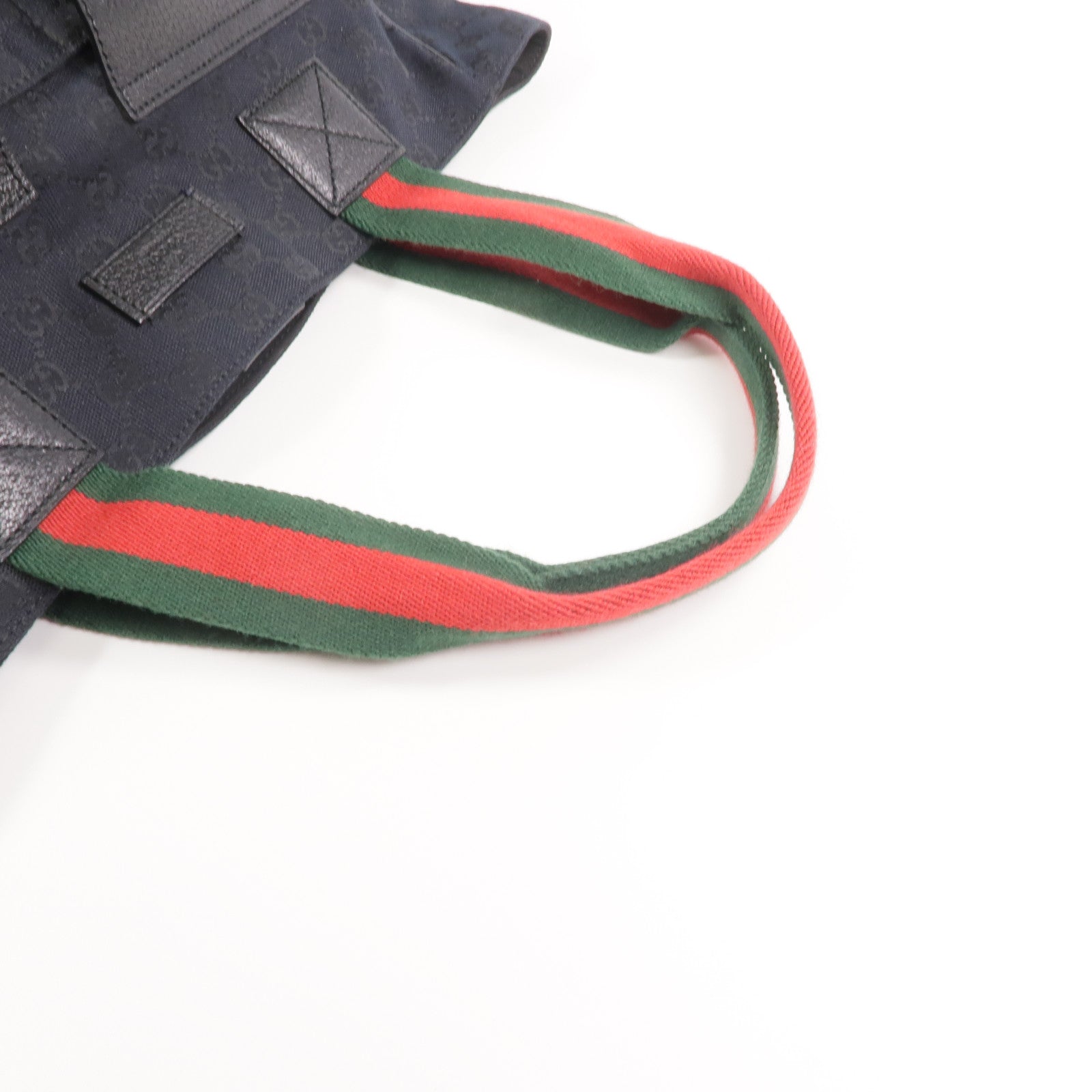 GUCCI 帆布Tote Bag銀扣手挽袋