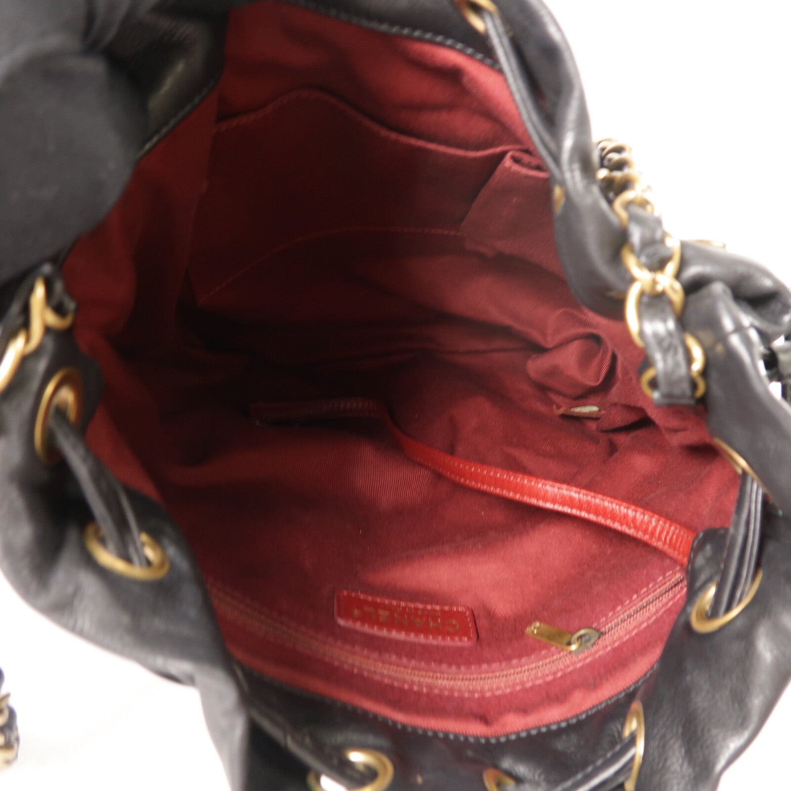CHANEL 牛皮皮革Shoulder Bag鏈帶肩背袋