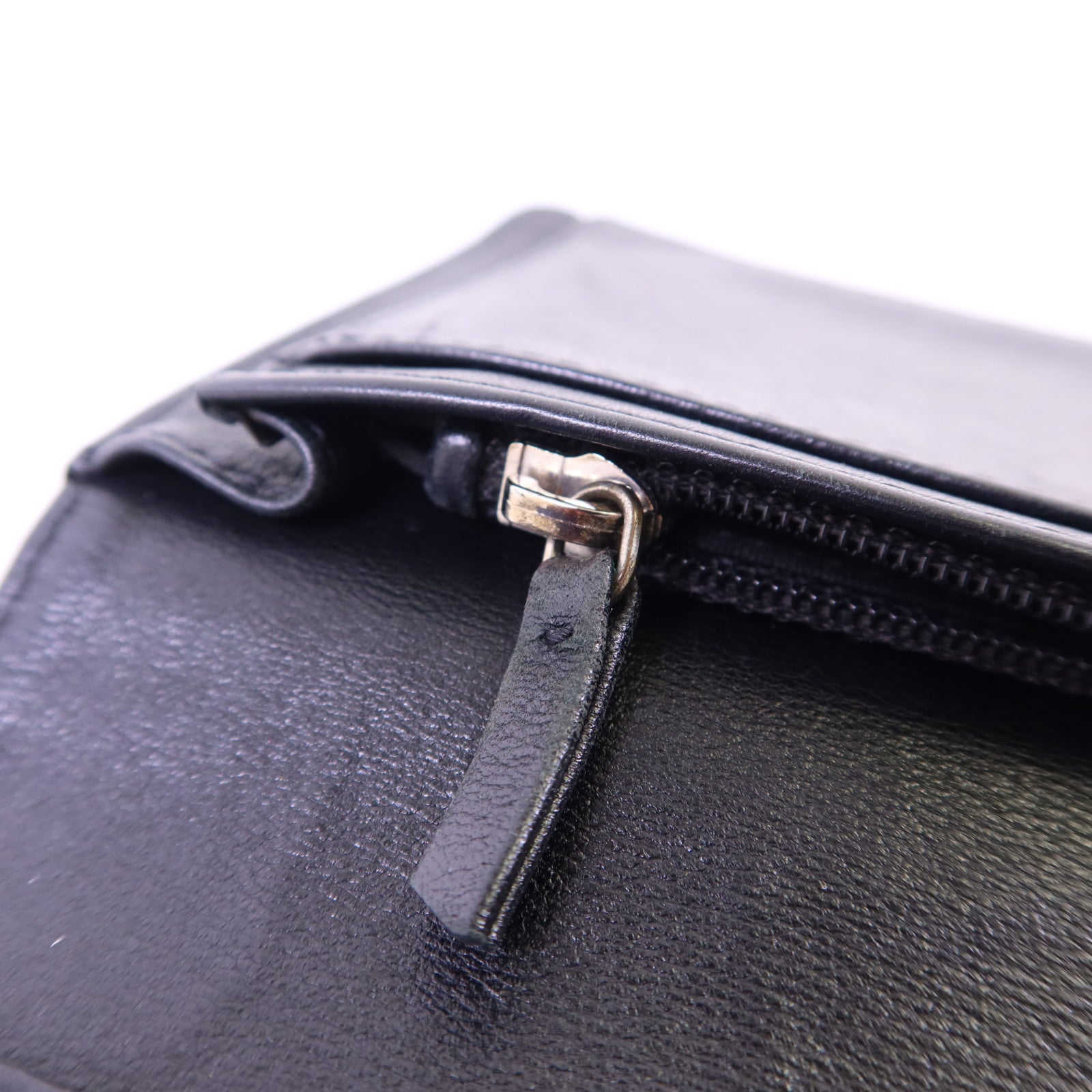 CHANEL 【激減優惠】牛皮皮革Long Bifold Wallet銀扣長錢包
