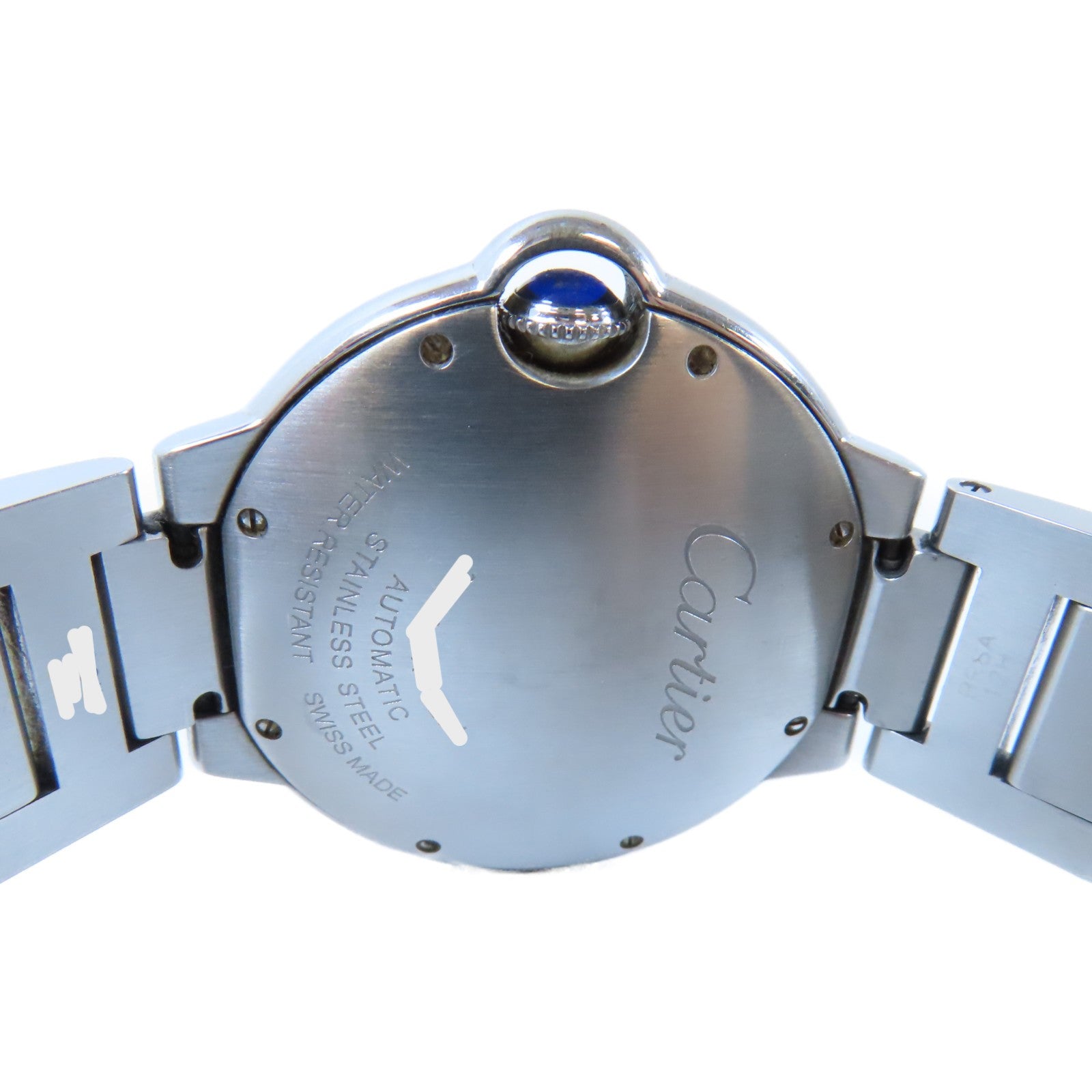 CARTIER Ballon Blue不鏽鋼手錶自動機芯銀色