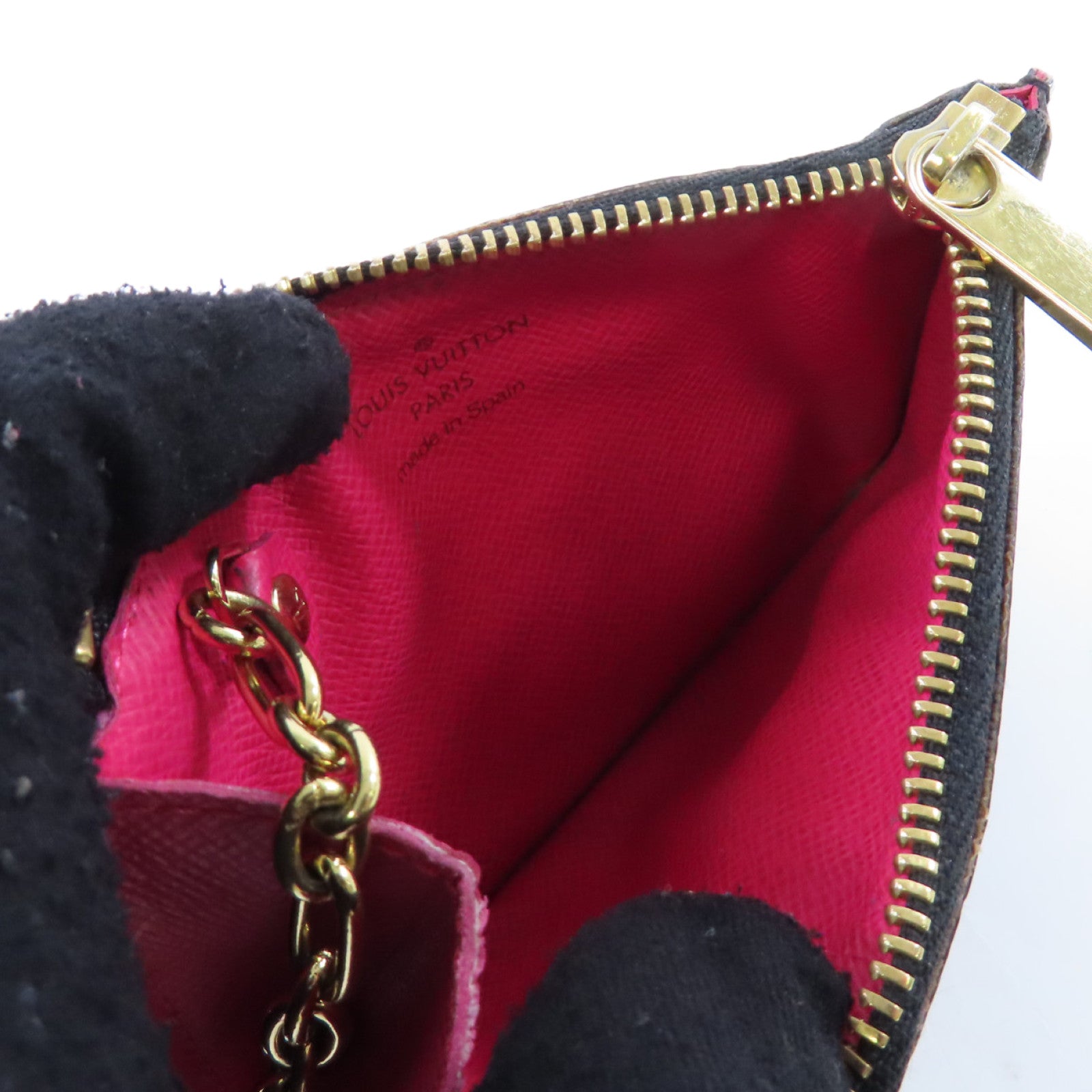 LOUIS VUITTON Monogram Multicolore Pochette Cles NM Card Case金扣卡套