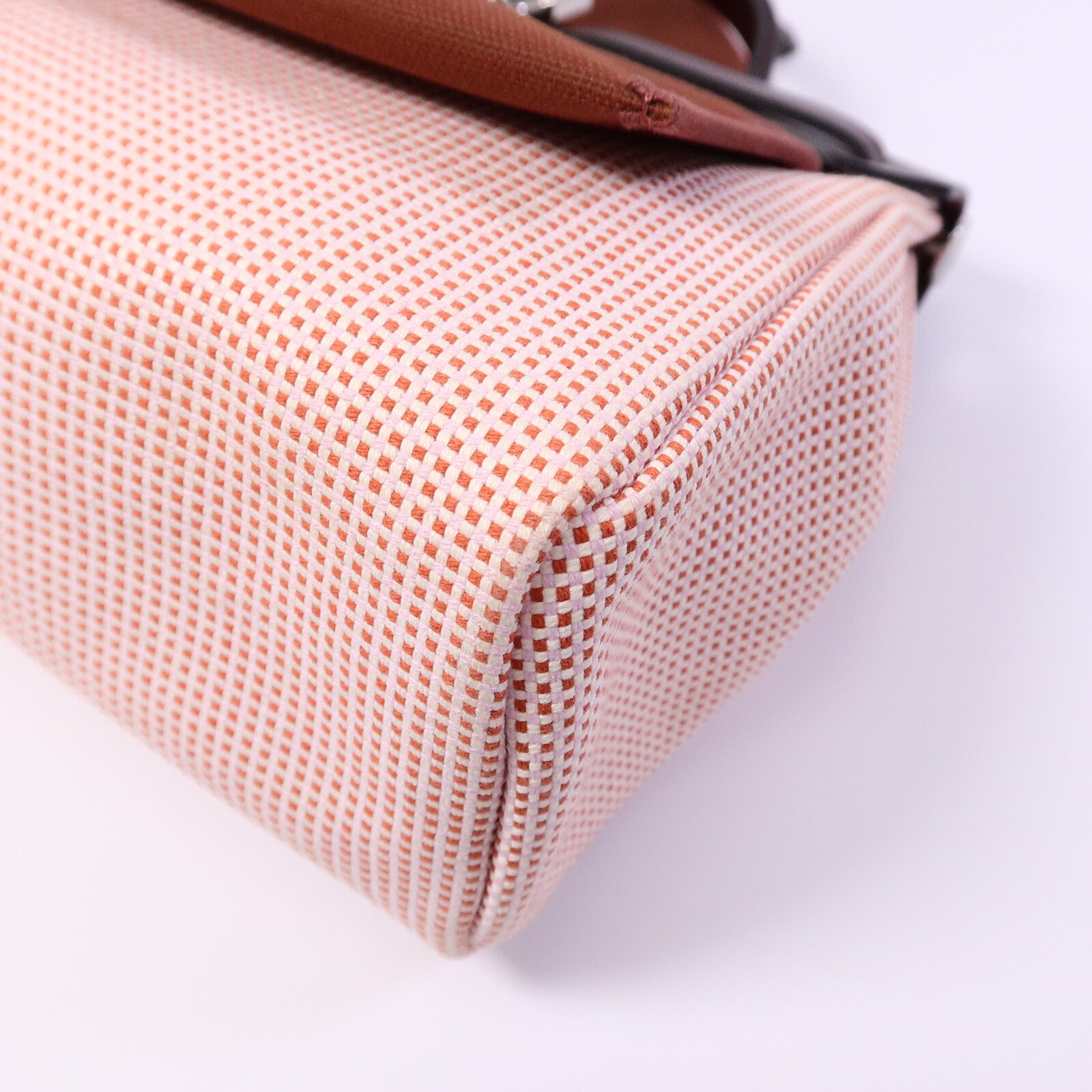 HERMES 帆布Herbag 31手挽肩背兩用袋Rouge Sellier
