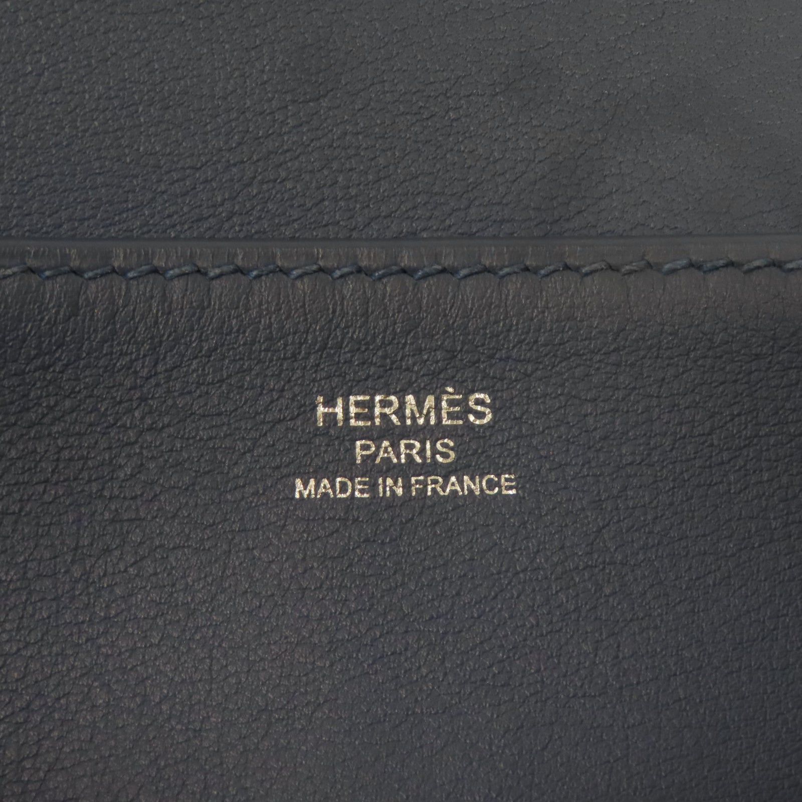 HERMES Swift皮革Mini Halzan Shoulder Bag銀扣肩背袋藍色
