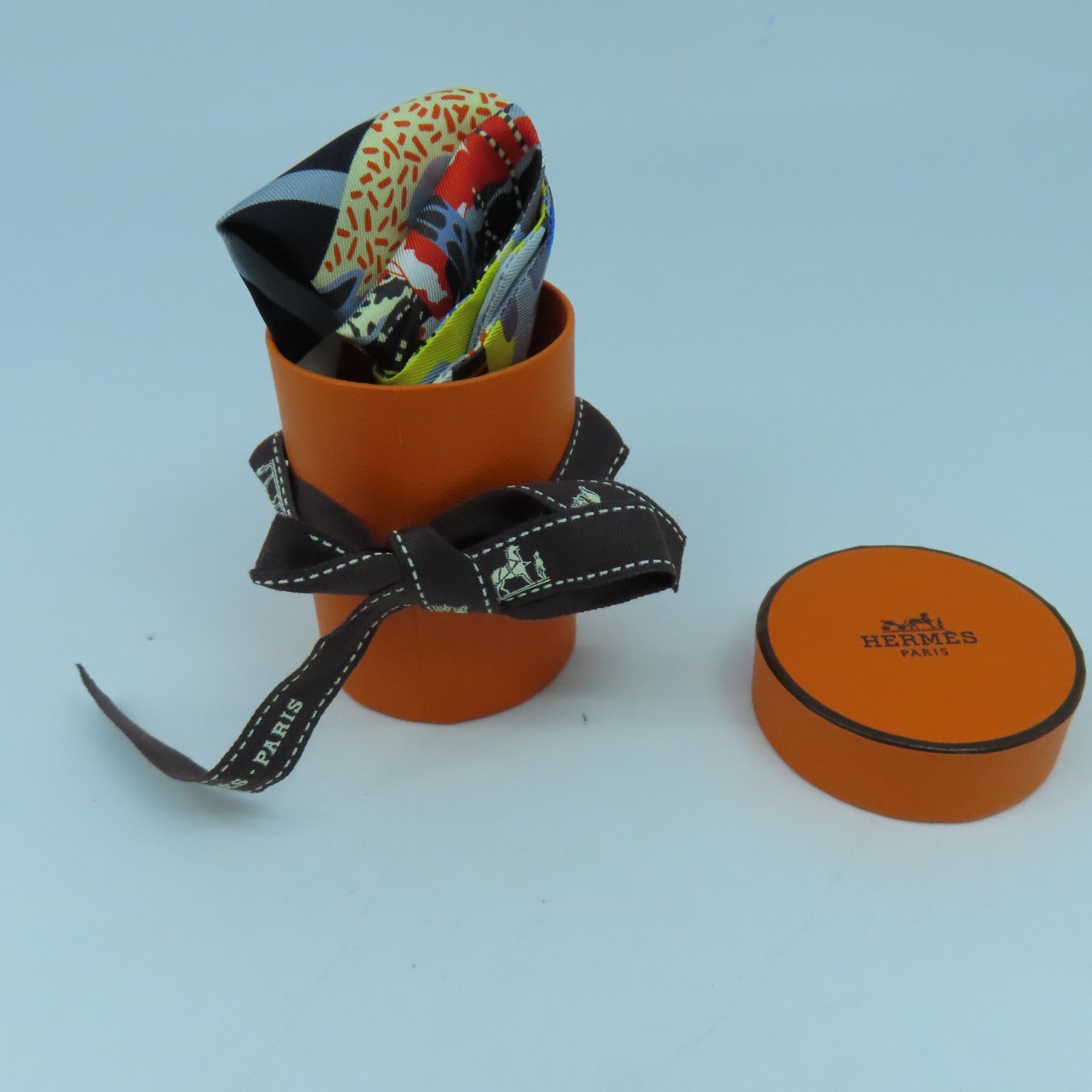 HERMES 【激減優惠】絲質Twilly絲巾彩色