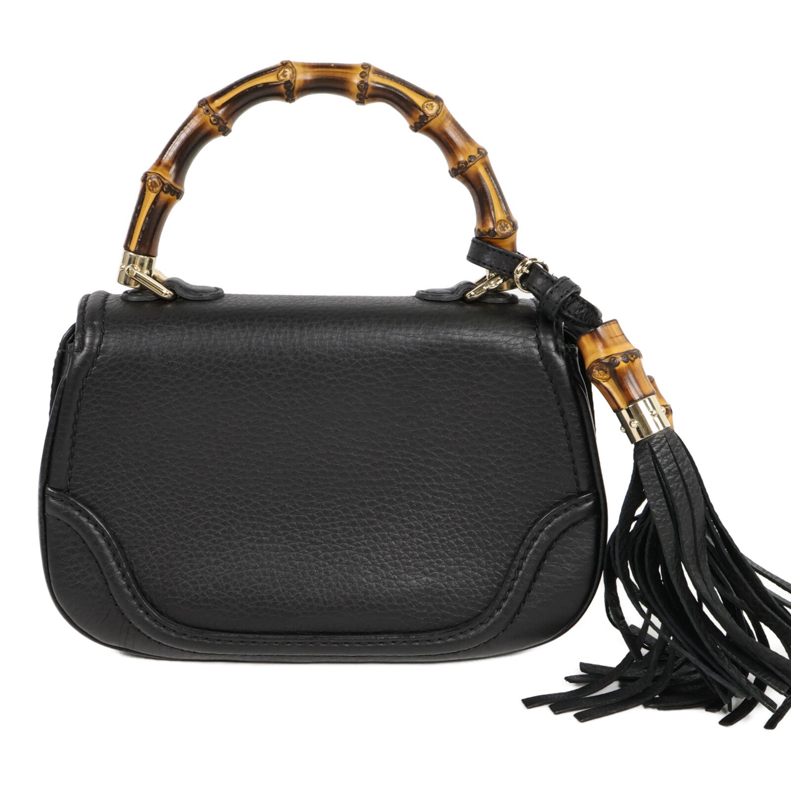 GUCCI 牛皮皮革New Bamboo手挽肩背兩用袋