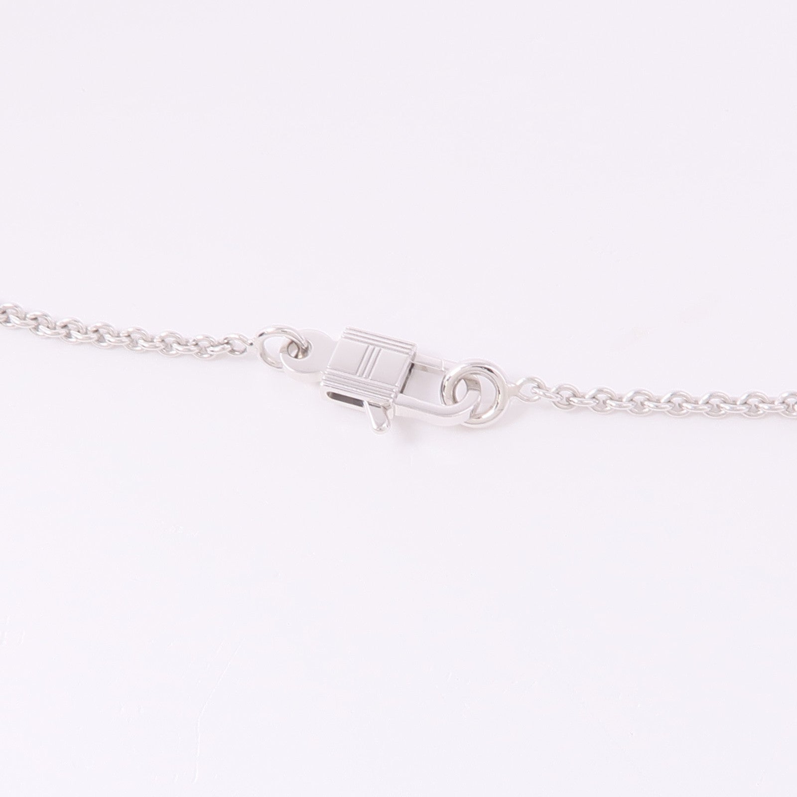 HERMES Kelly Cadenas Necklace H121333B 00 Diamond 18K White Gold