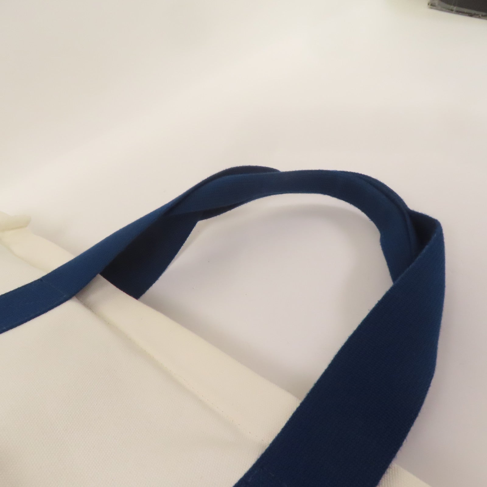 HERMES PHW Adada Tote Bag Canvas White