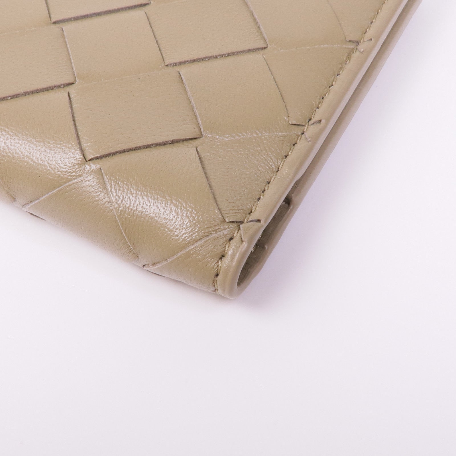 BOTTEGA VENETA 織紋皮革Bi-Fold Wallet金扣錢包