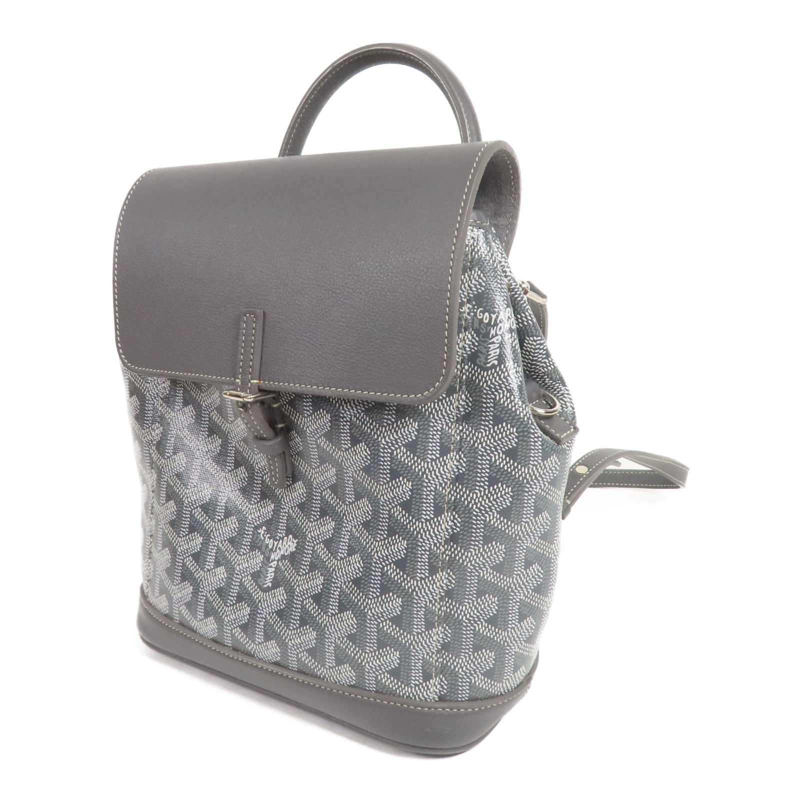 GOYARD 塗層帆布Rucksack銀扣背包