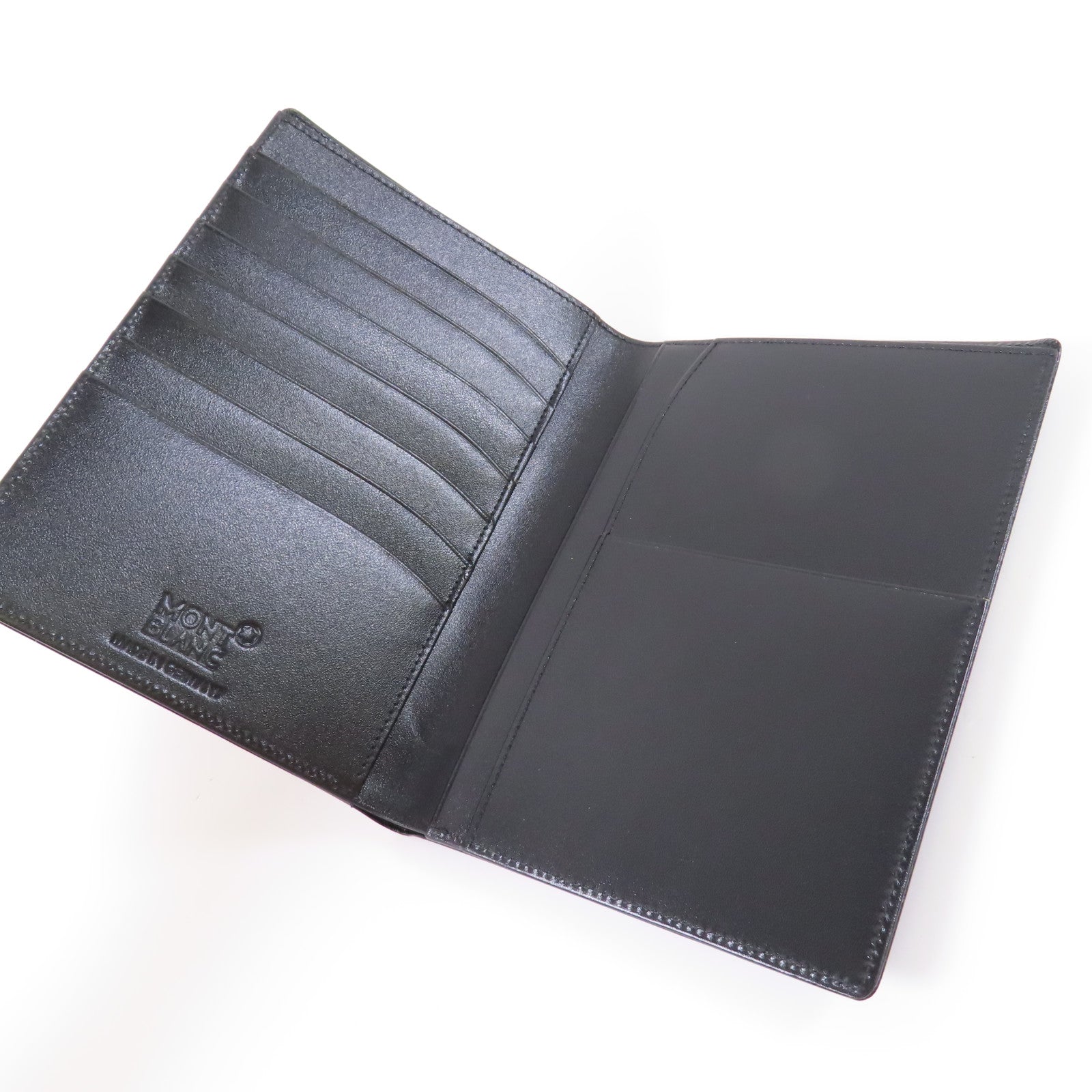 MONTBLANC 牛皮皮革Wallet銀扣錢包