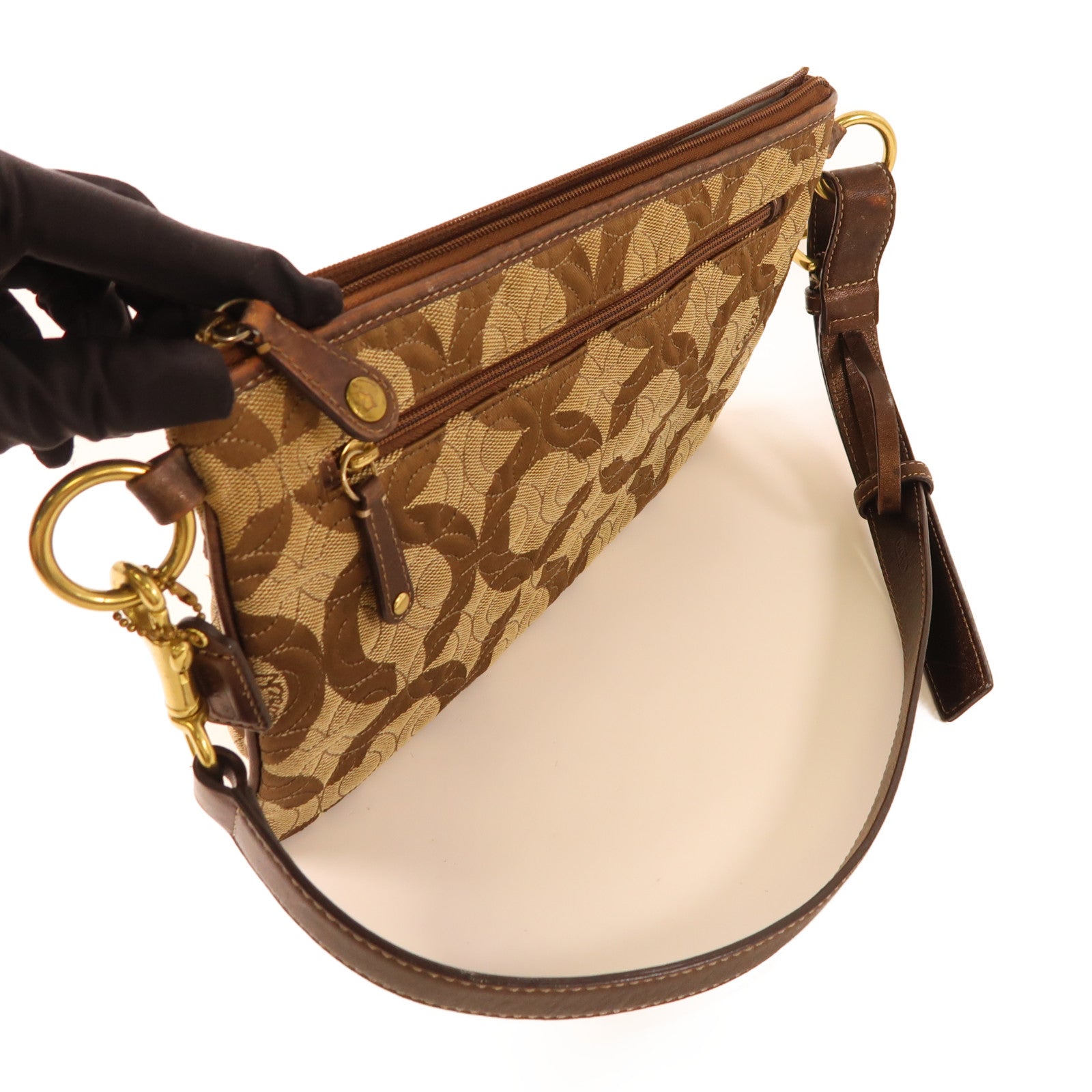 COACH 【激減優惠】帆布Waist Bag金扣腰包