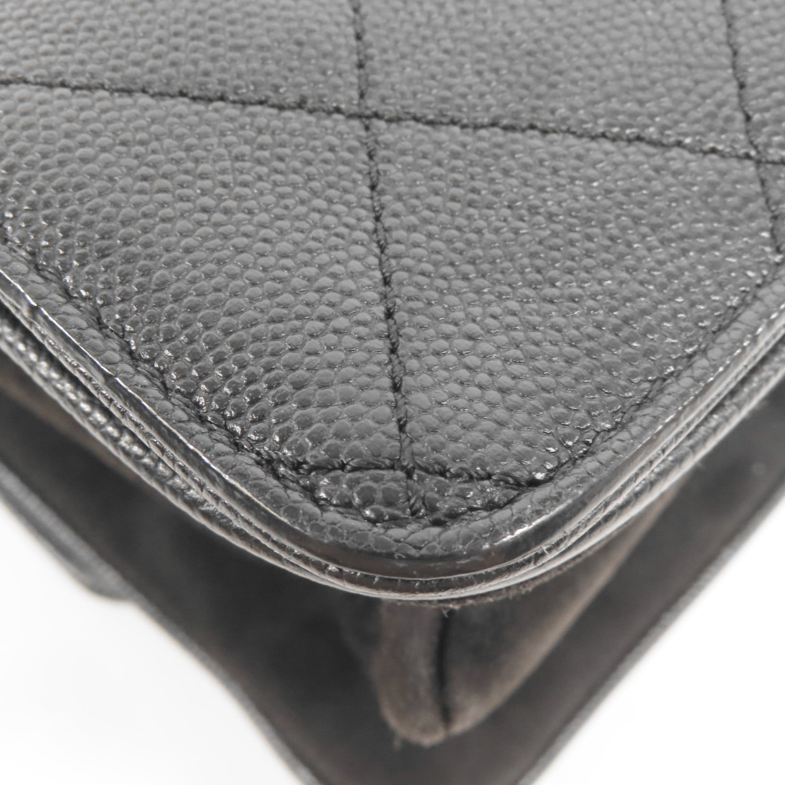 CHANEL 牛皮皮革Chain Shoulder金扣肩背袋