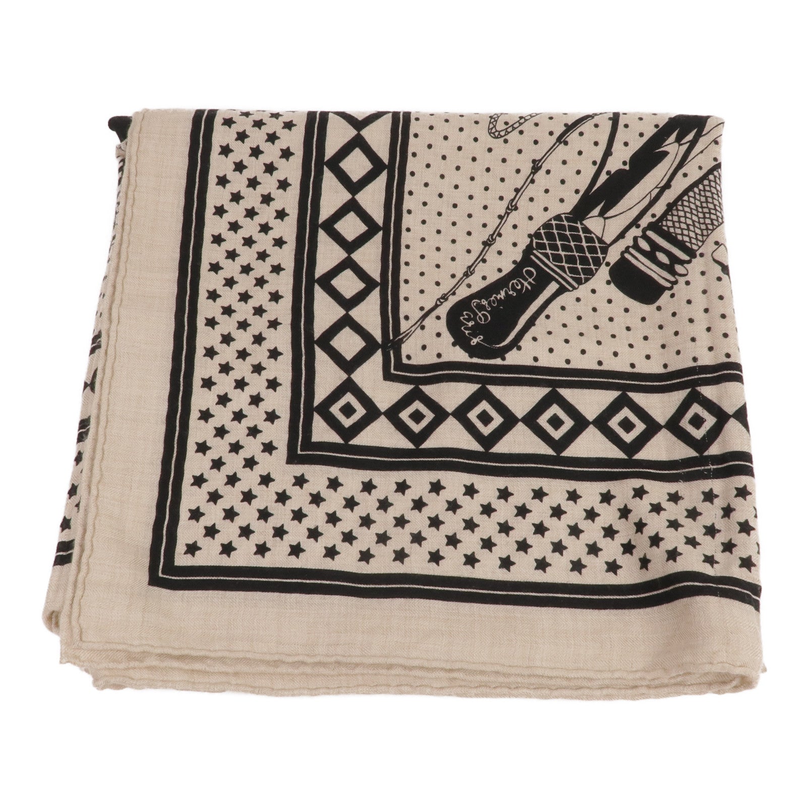 HERMES 羊絨/絲質Scarf 140圍巾