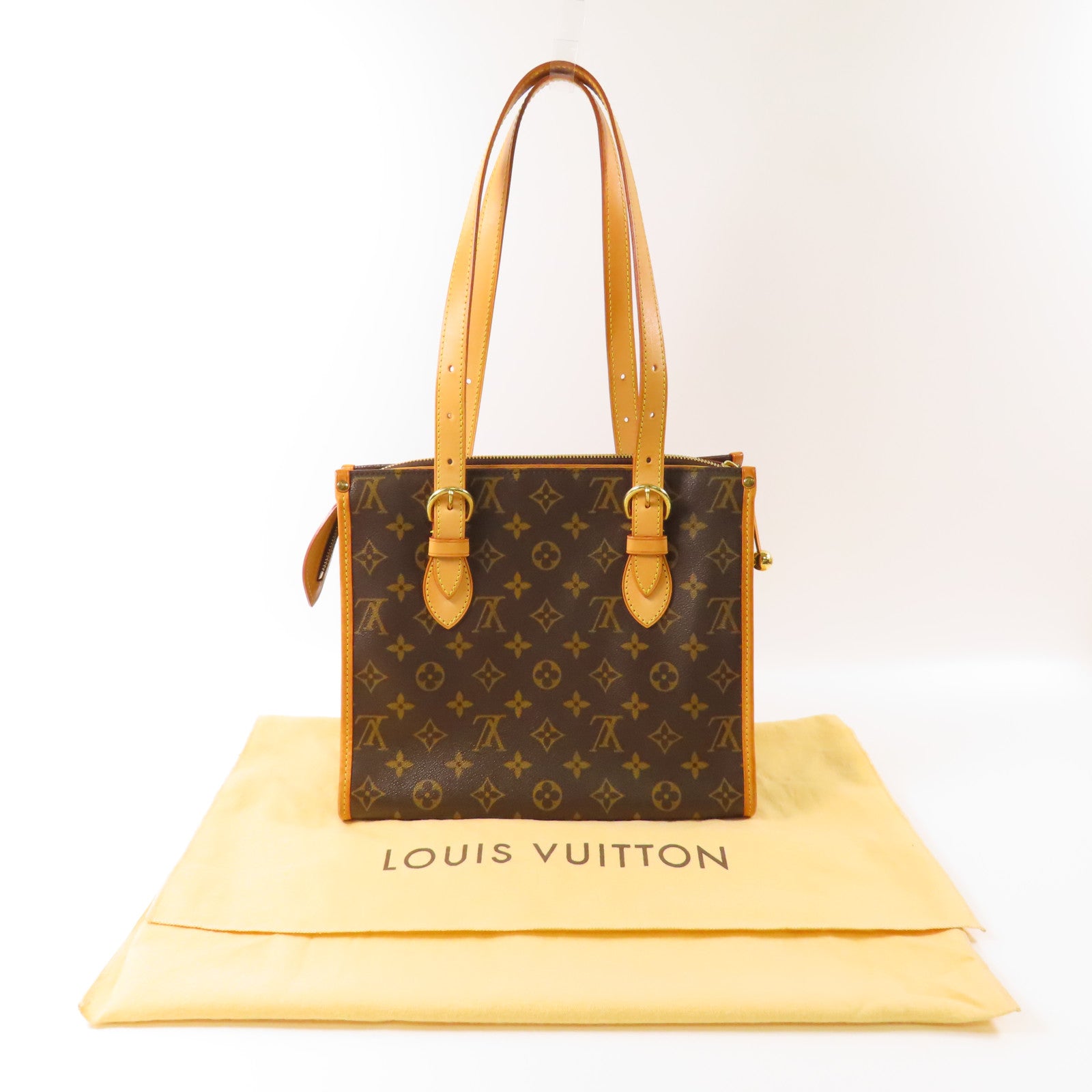 LOUIS VUITTON Monogram Popincourt Haut金扣肩背袋