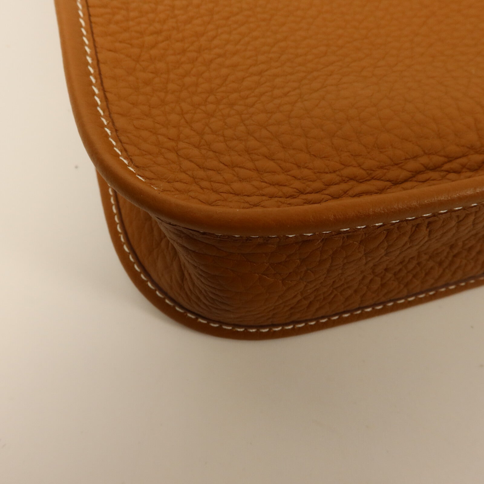 HERMES Clemence皮革Evelyne TPM肩背袋Gold