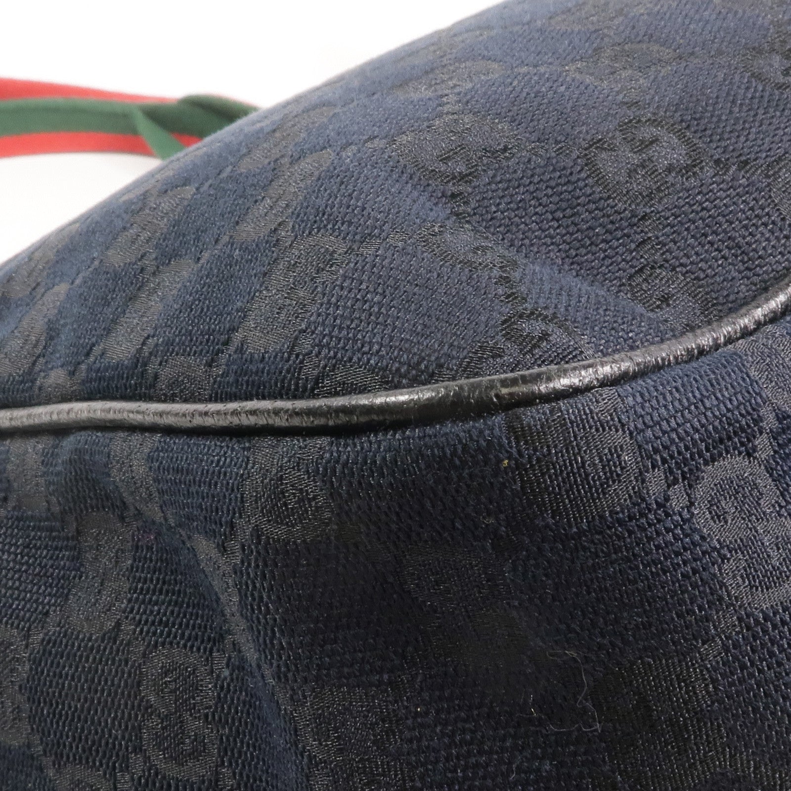 GUCCI 帆布Tote Bag銀扣手挽袋