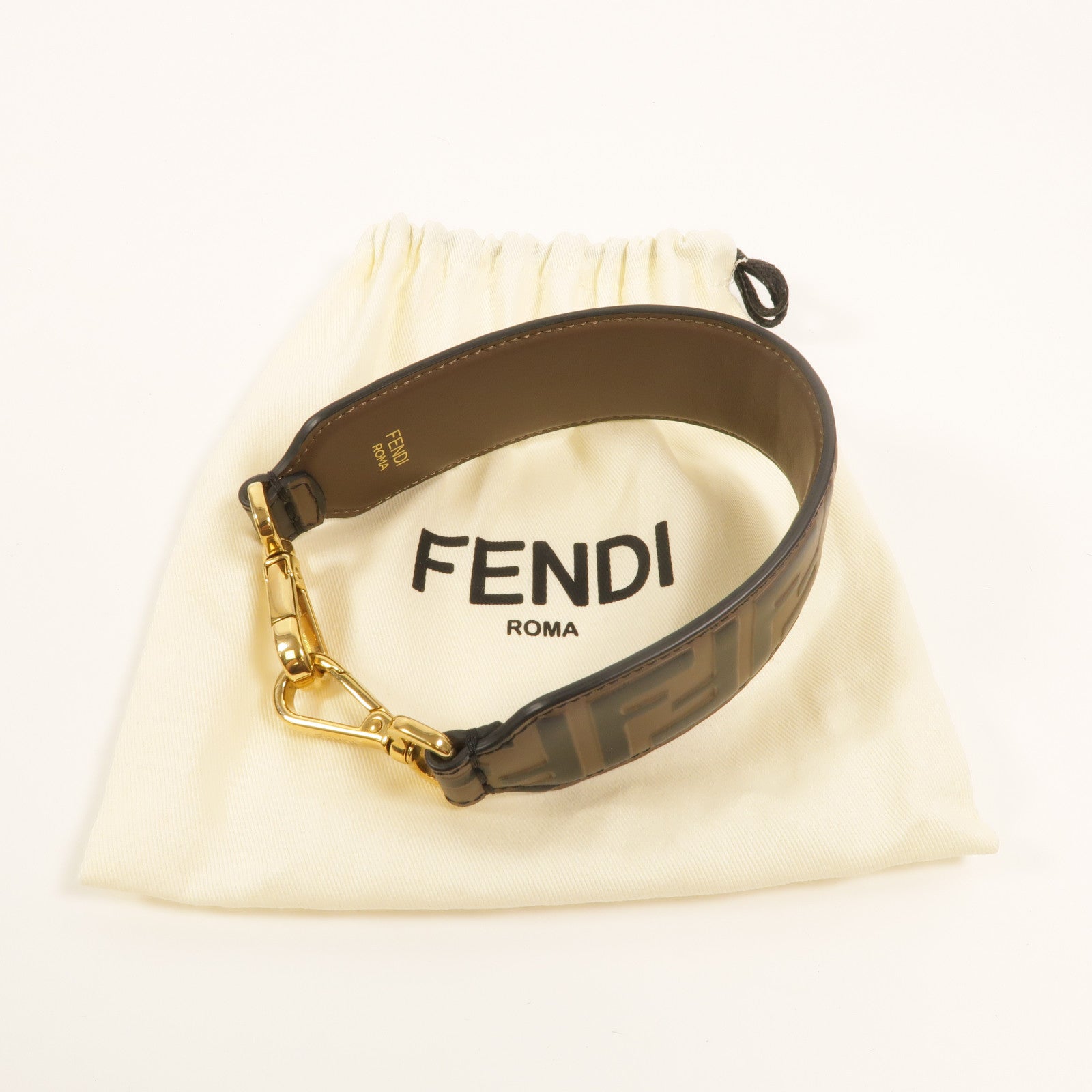 FENDI 牛皮皮革Mini Strap You肩背帶