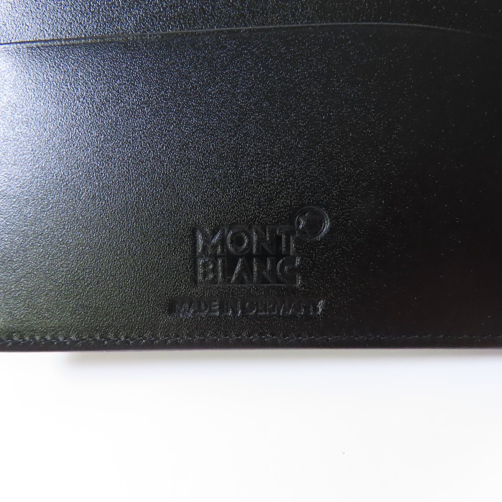 MONTBLANC 牛皮皮革Wallet銀扣錢包