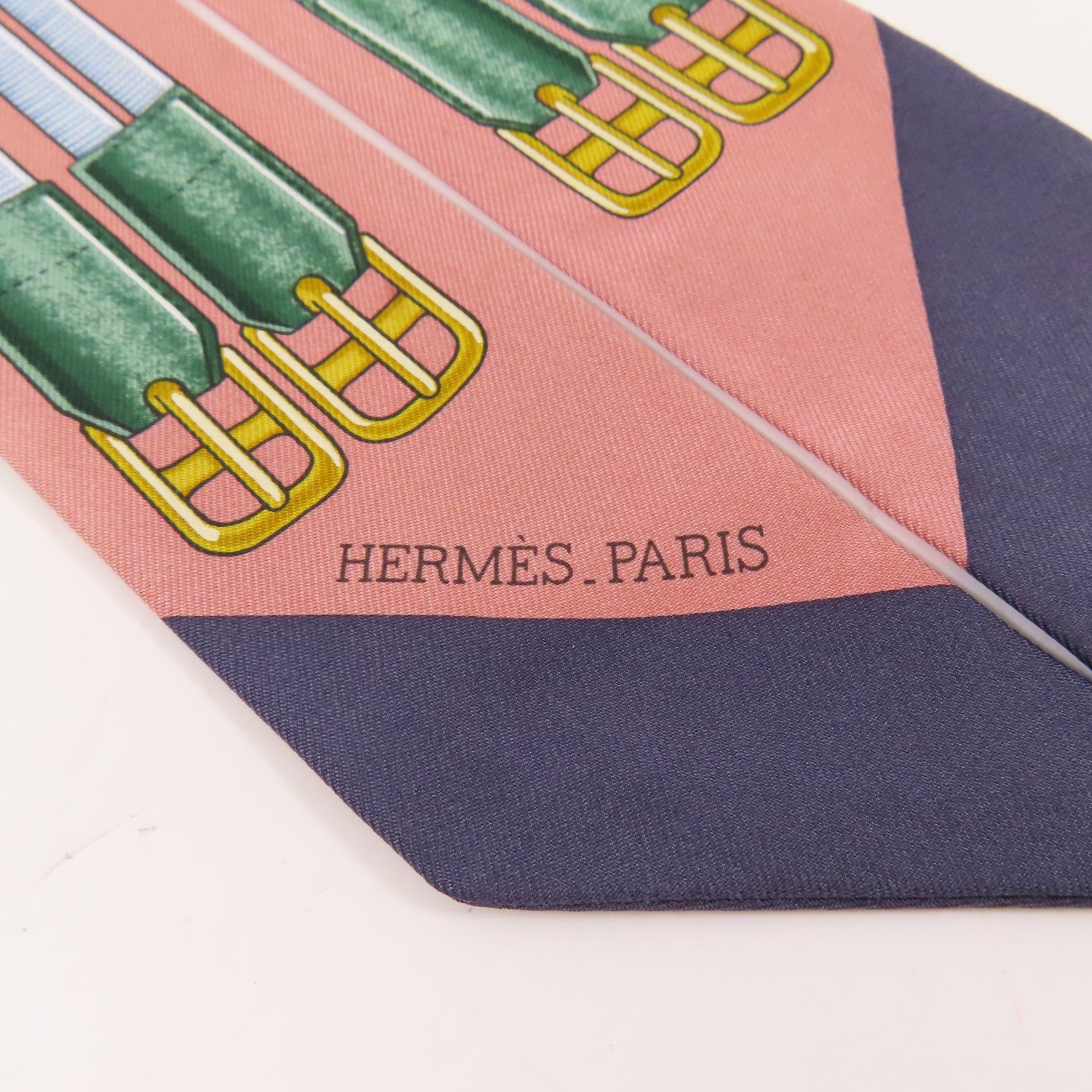 HERMES 絲質Twilly絲巾