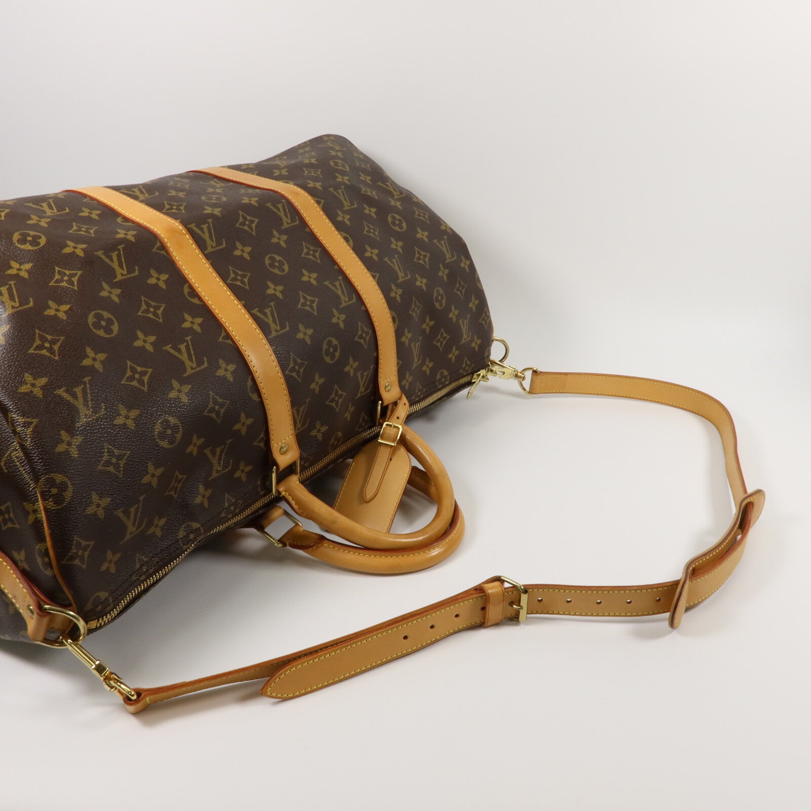 LOUIS VUITTON Monogram Keepall Bandouliere 50手挽肩背兩用袋