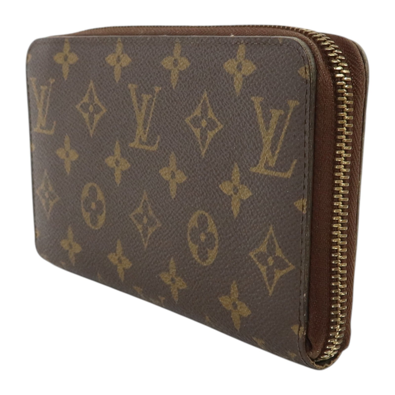 LOUIS VUITTON Monogram Zippy Wallet金扣長錢包