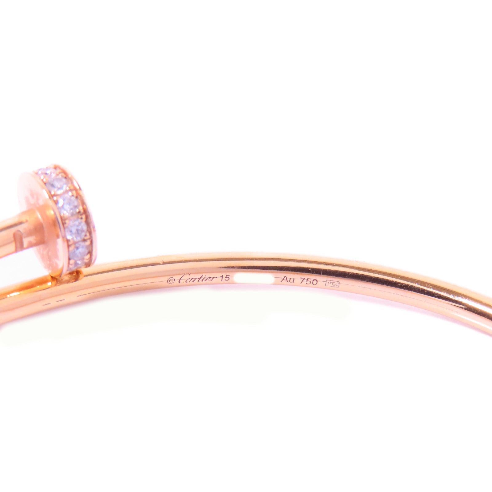 CARTIER 18K玫瑰金Juste Un Clou Bangle手鐲Cartier#15