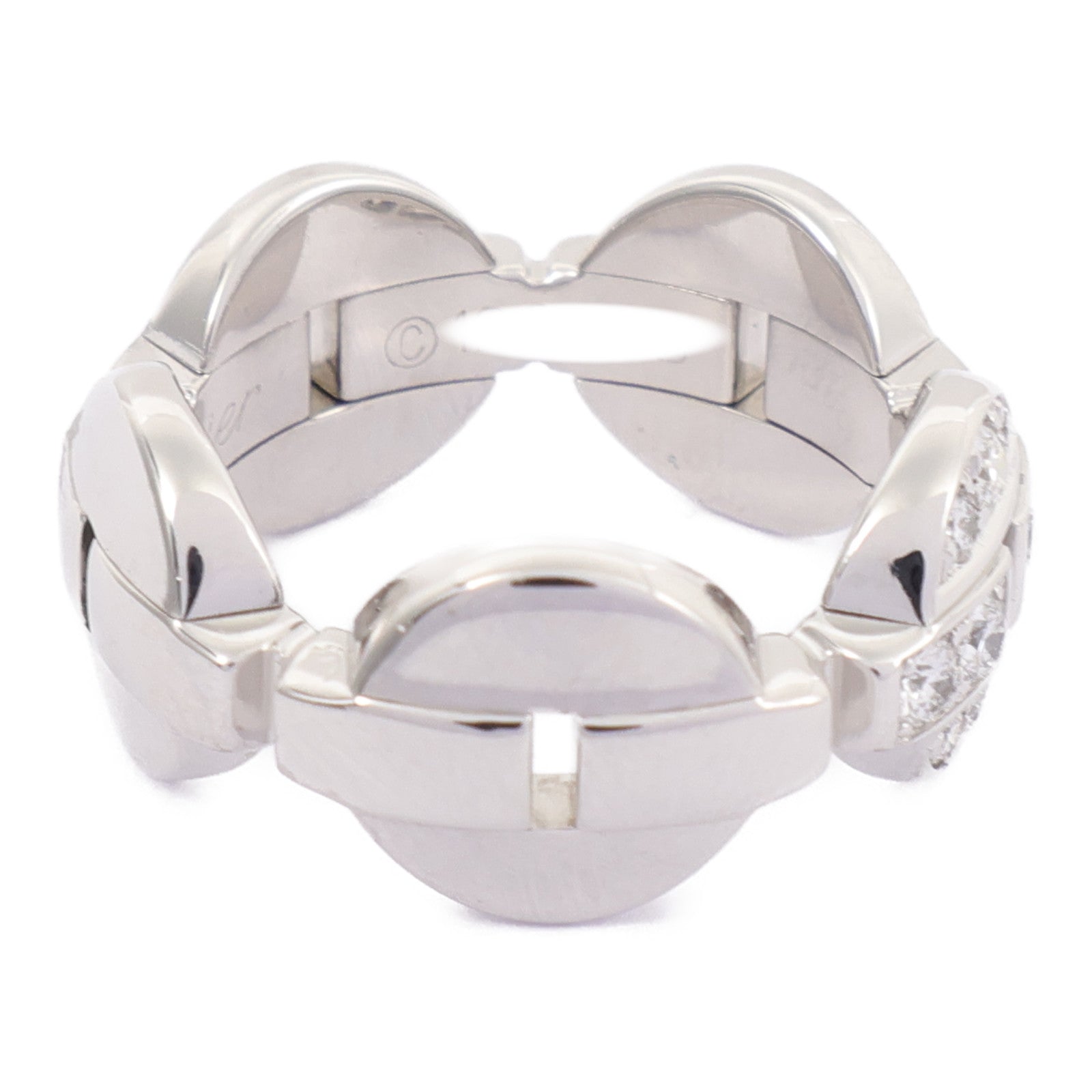CARTIER 【激減優惠】18K白金Imaria Ring鑽石戒指Cartier#50/US#5.5